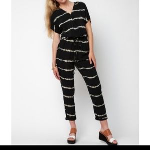Olivaceous tie dye pant jumpsuit